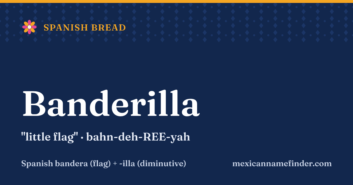 Banderilla means little flag