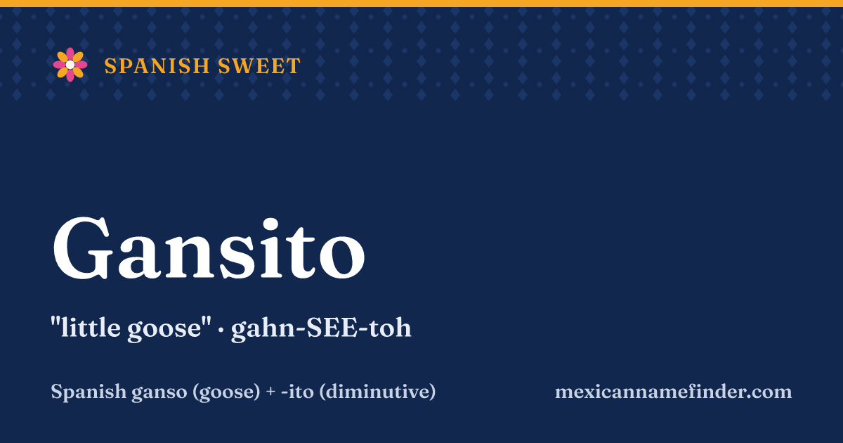 Gansito means little goose