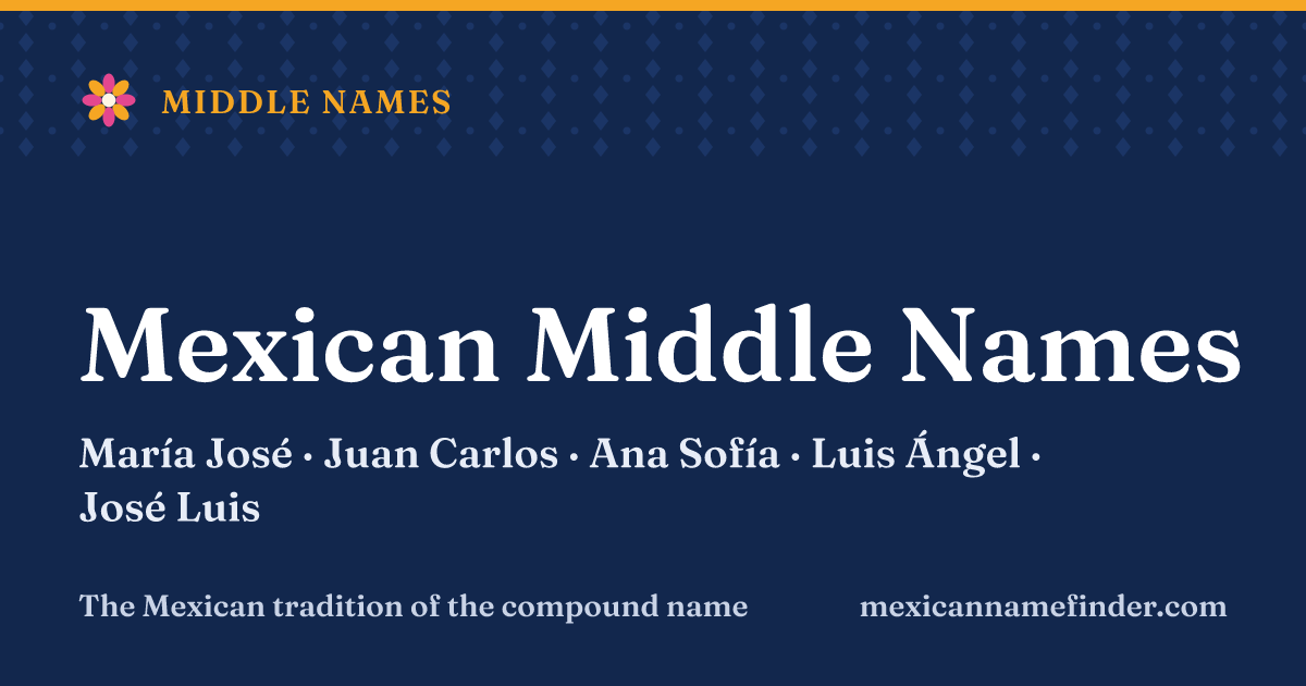 Mexican middle names