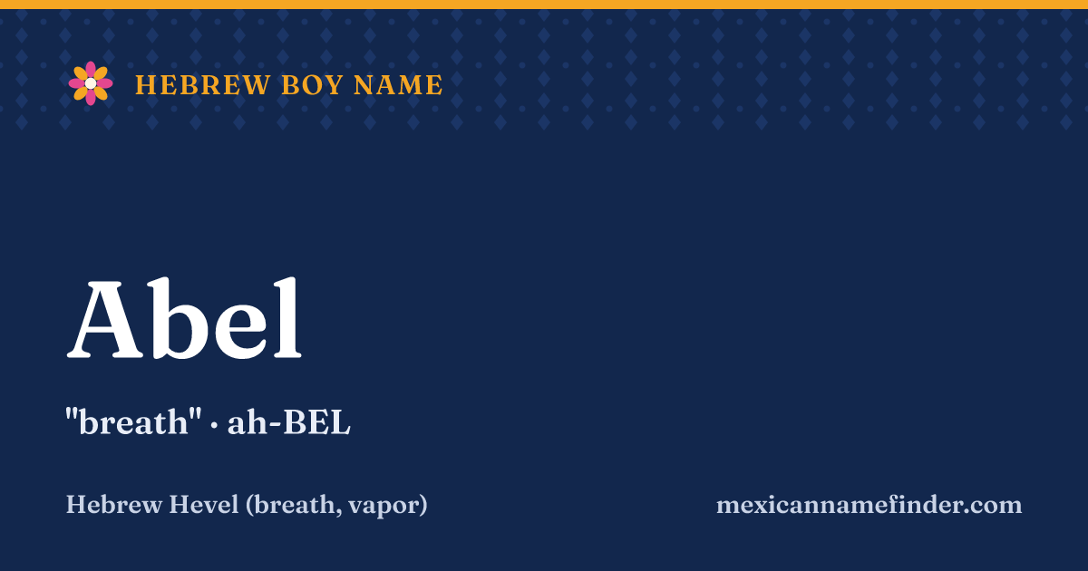 Abel means breath