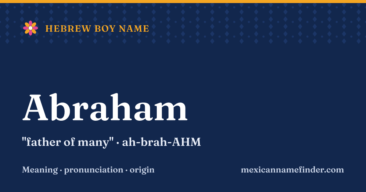 Abraham means father of many