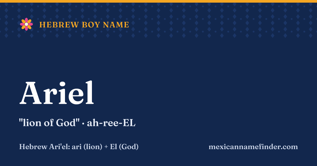 Ariel means lion of God