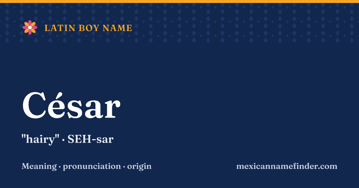 César means hairy