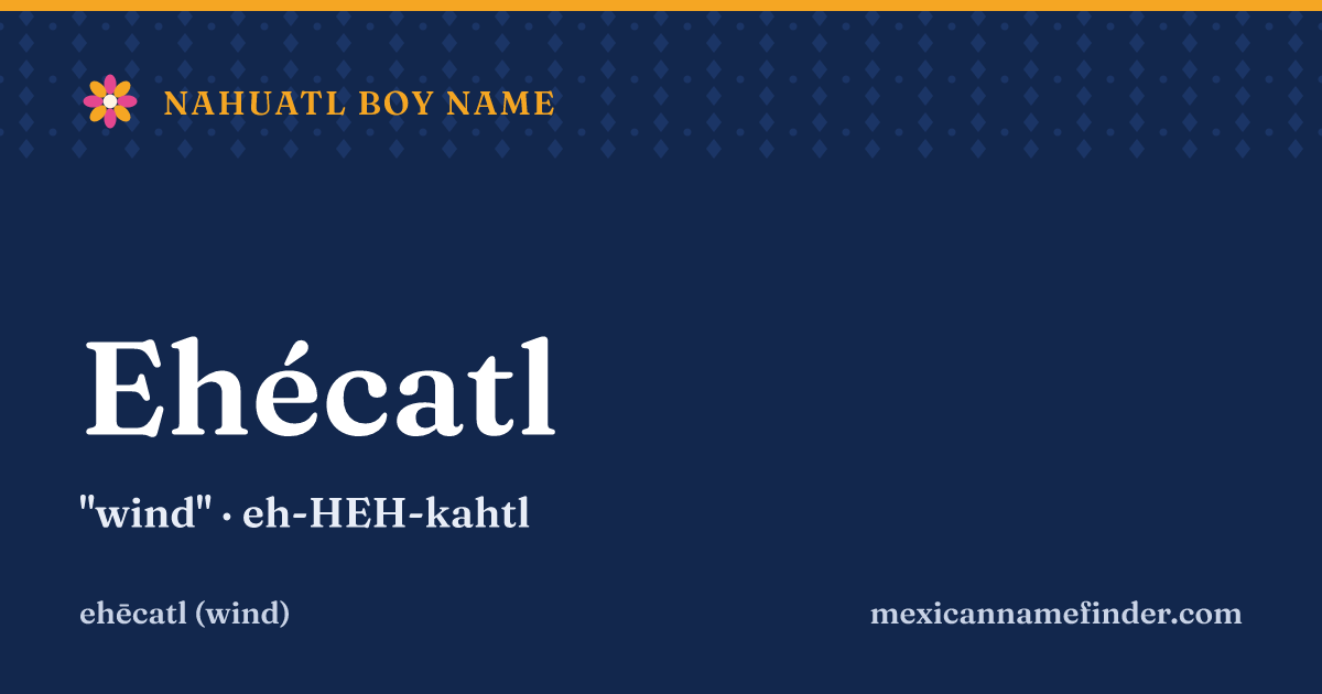 Ehécatl means wind
