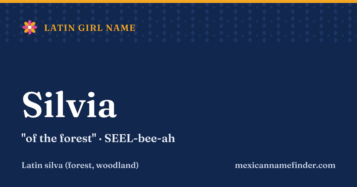 Silvia means of the forest