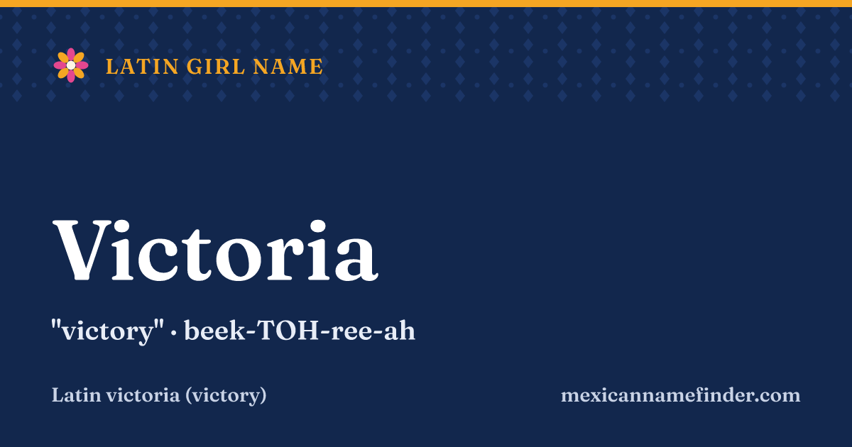 Victoria means victory