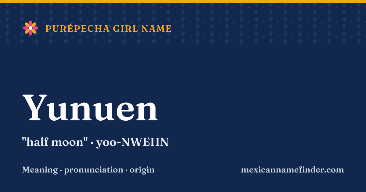 Yunuen means half moon